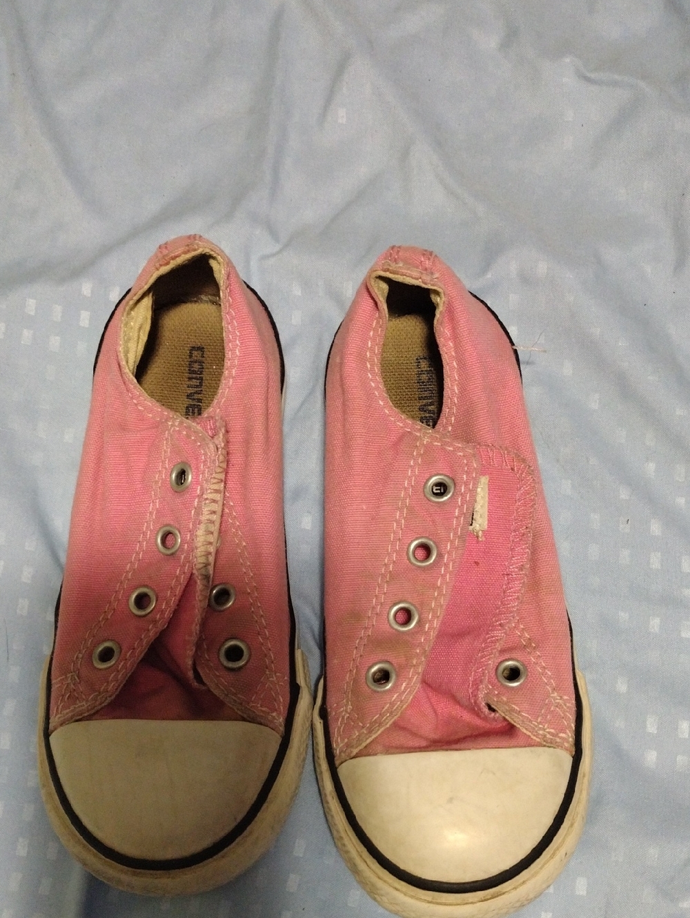 Converse Pink Canvas Slip-On Low Top Sneakers